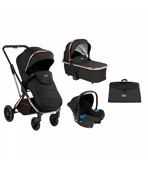 SILLA DE PASEO PARA BEBE - COCHECITO 3 PIEZAS ANGELE NEGRO CROMADO - KKB31001010186